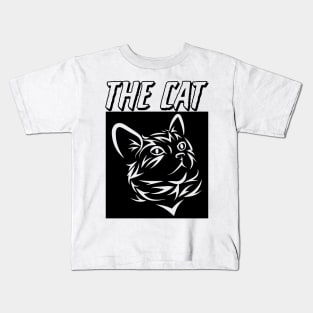 The Cat Is Here Kids T-Shirt